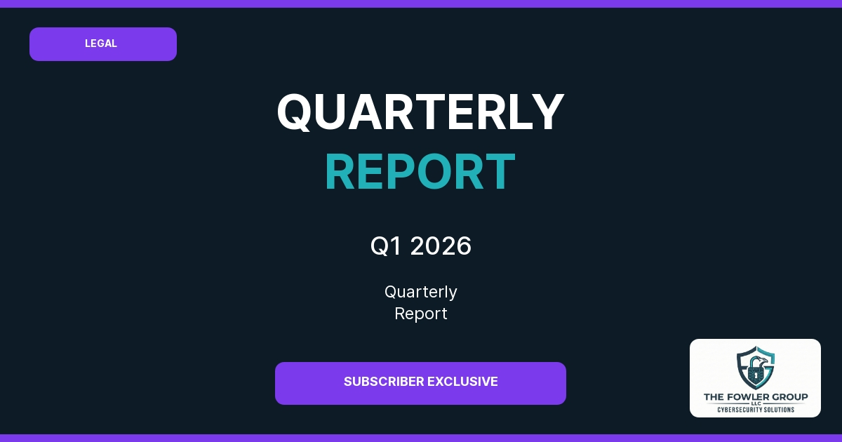Legal Cybersecurity Quarterly — Q1 2026