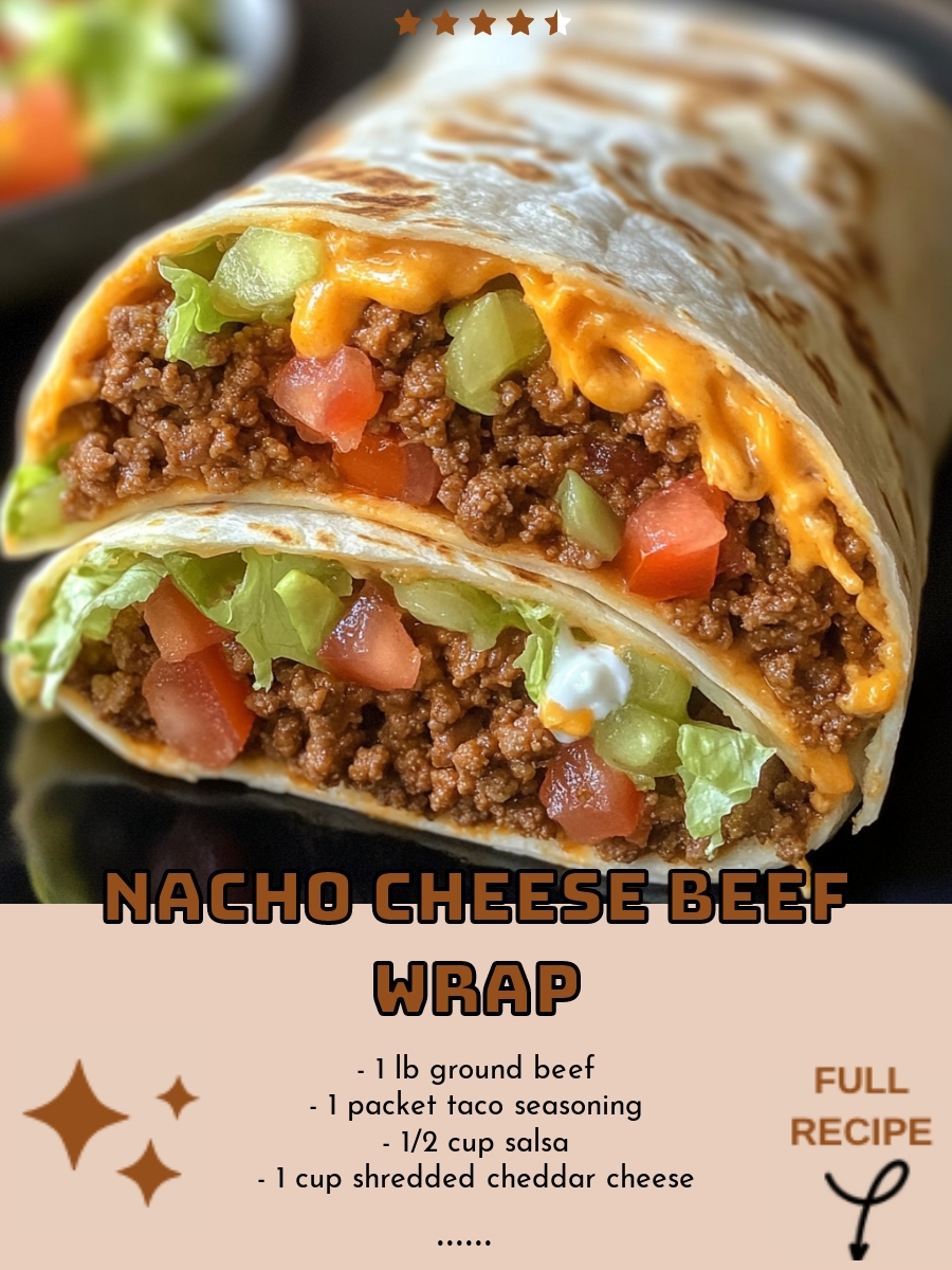 Nacho Cheese Beef Wrap