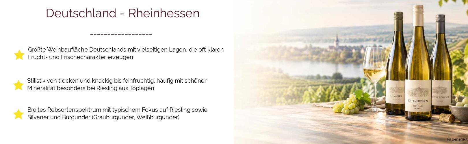 Wein & Spirituosen - aus Deutschland
			in der Region
			Rheinhessen