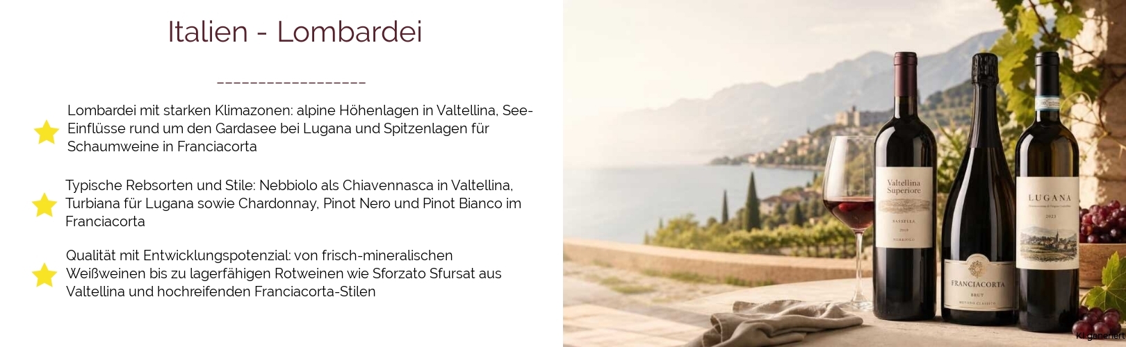 Wein & Spirituosen - aus Italien
			in der Region
			Lombardei