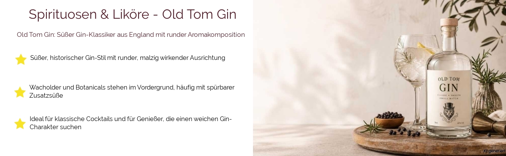 Spirituosen & Liköre / Gin / Genever / Old Tom Gin