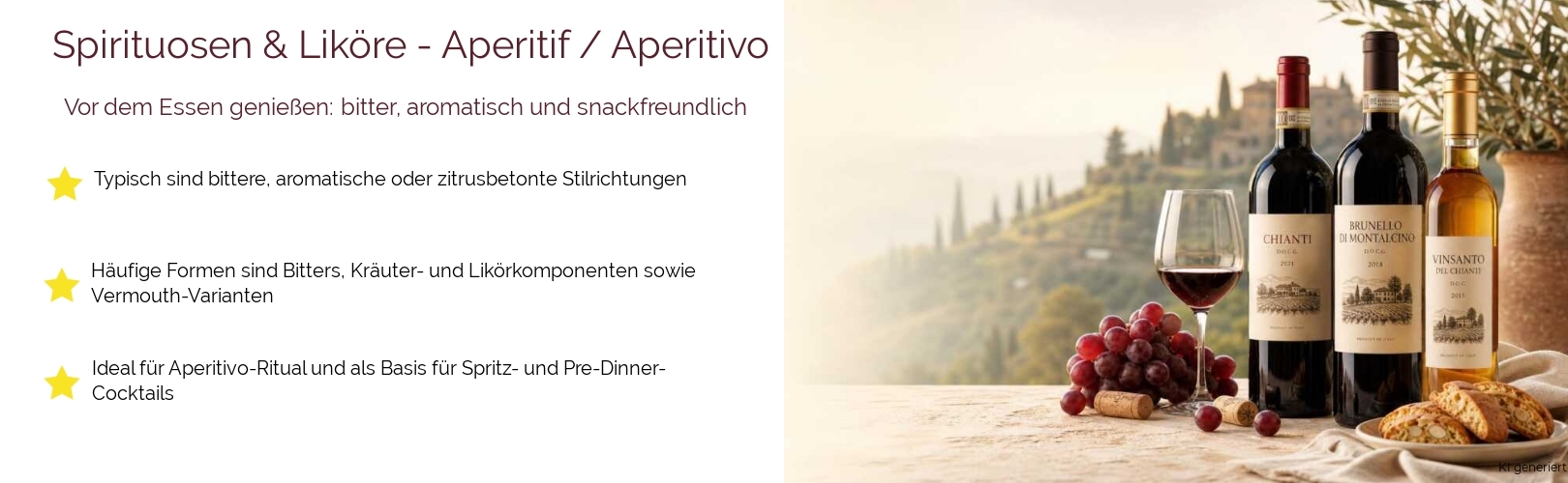Spirituosen & Liköre / Liköre / Aperitif / Aperitivo