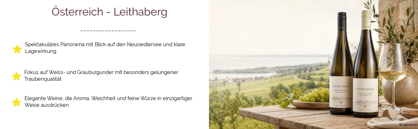 Wein & Spirituosen - aus Österreich
			in der Region
			Leithaberg