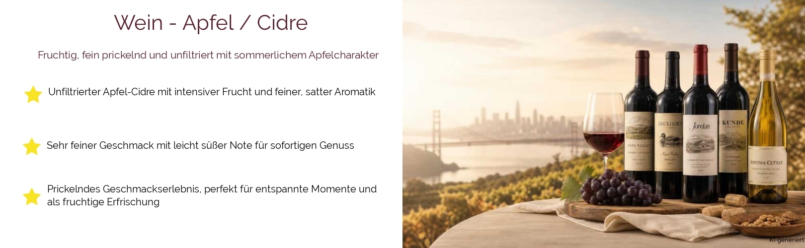 Wein / Fruchtweine / Apfel / Cidre