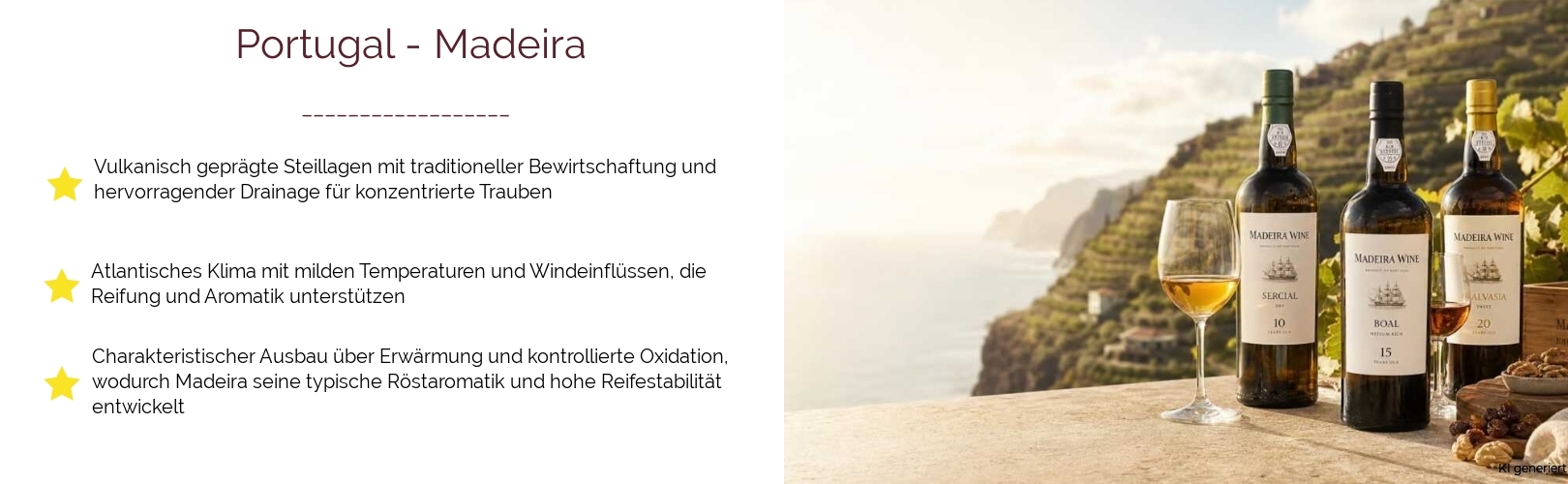 Wein & Spirituosen - aus Portugal
			in der Region
			Madeira