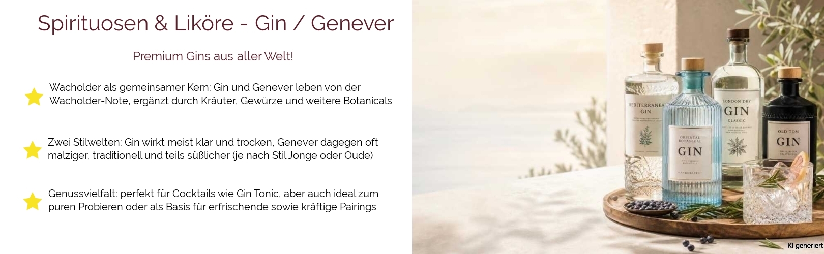 Spirituosen & Liköre / Gin / Genever