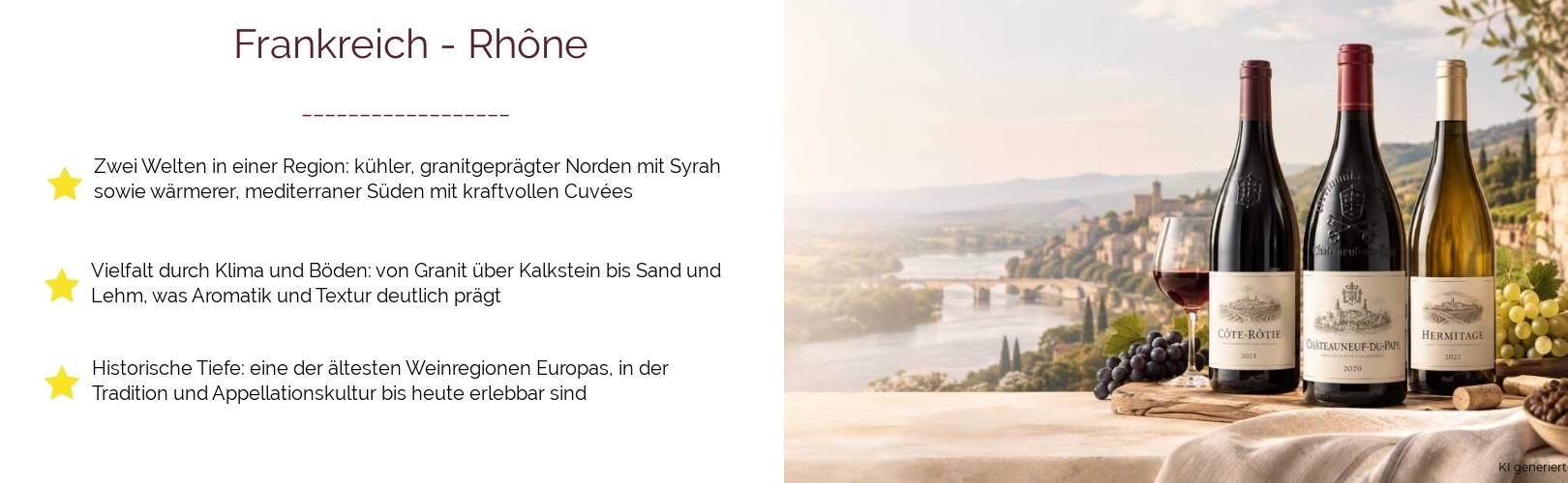 Wein & Spirituosen - aus Frankreich
			in der Region
			Rhône