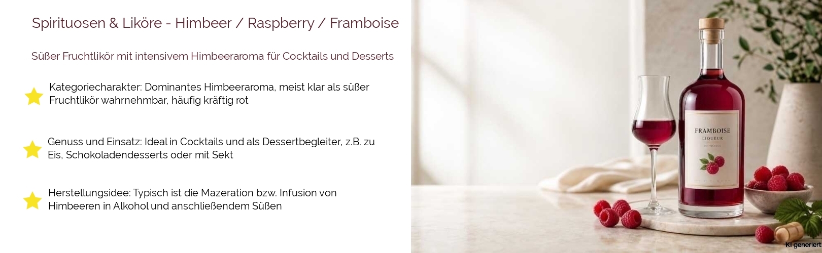 Spirituosen & Liköre / Liköre / Himbeer / Raspberry / Framboise