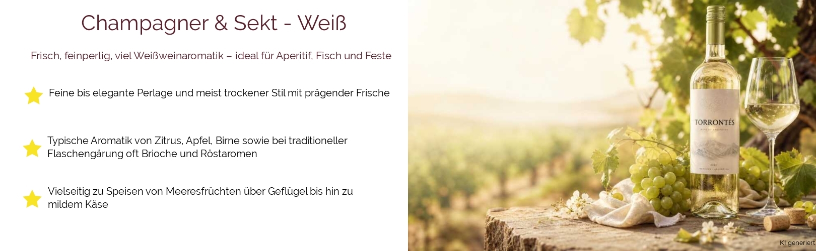 Champagner & Sekt / Alkoholfreie Schaumweine / Weiß