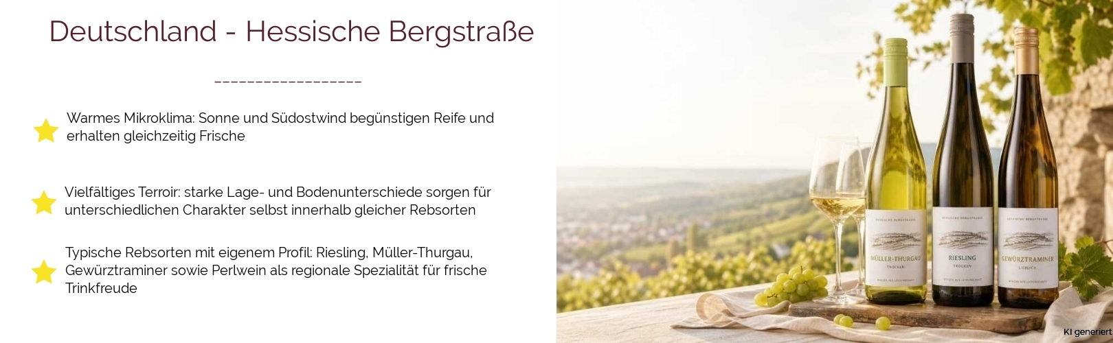 Wein & Spirituosen - aus Deutschland
			in der Region
			Hessische Bergstraße