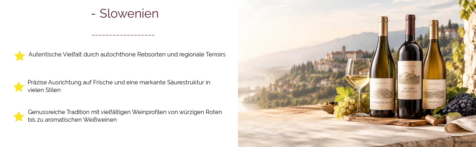 Wein & Spirituosen - aus Slowenien