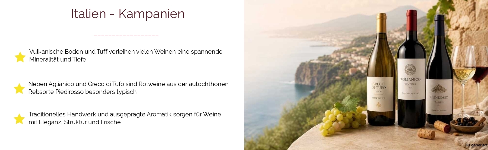 Wein & Spirituosen - aus Italien
			in der Region
			Kampanien