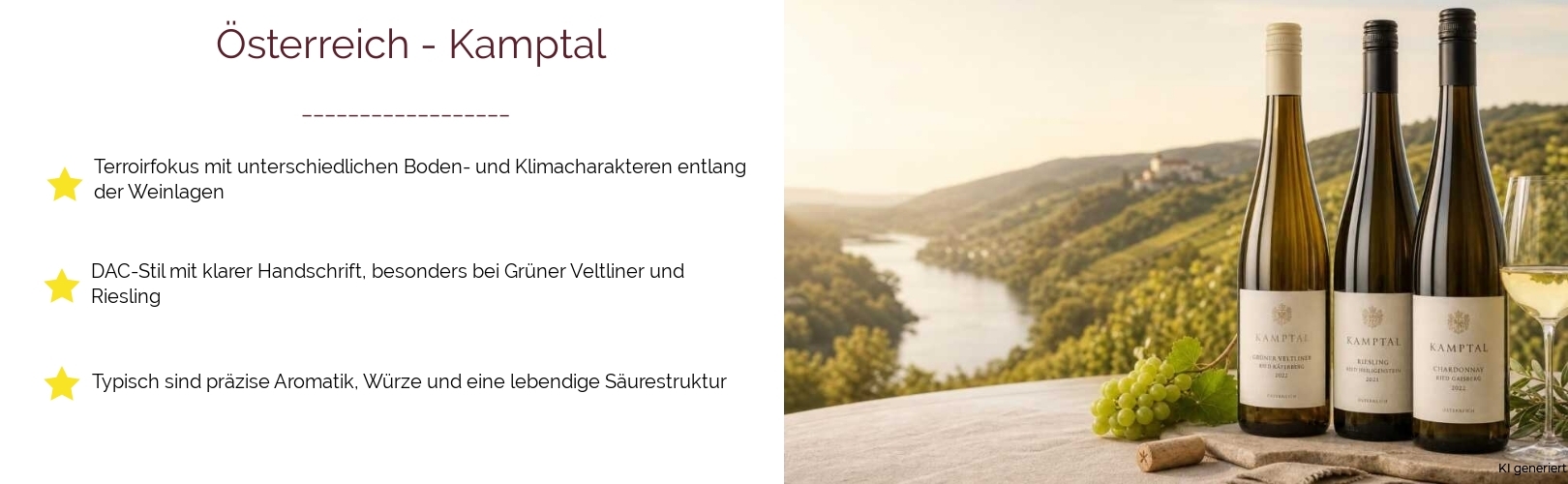 Wein & Spirituosen - aus Österreich
			in der Region
			Kamptal