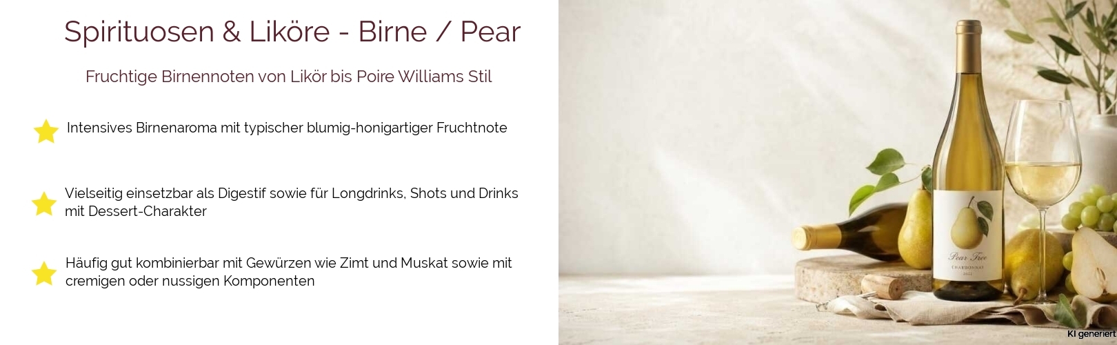 Spirituosen & Liköre / Liköre / Birne / Pear