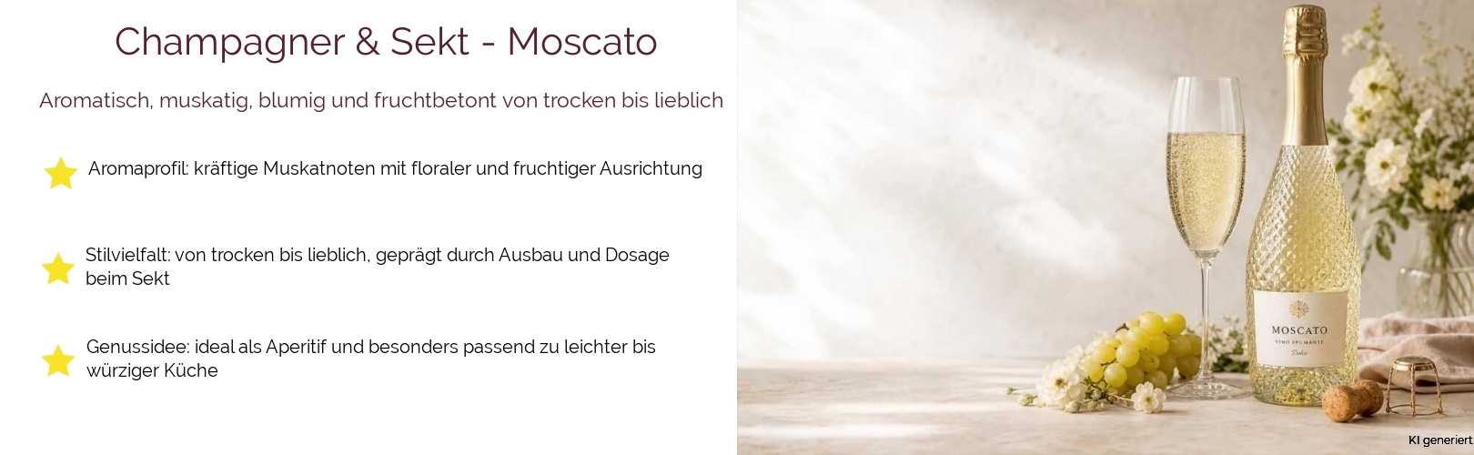 Champagner & Sekt / Moscato