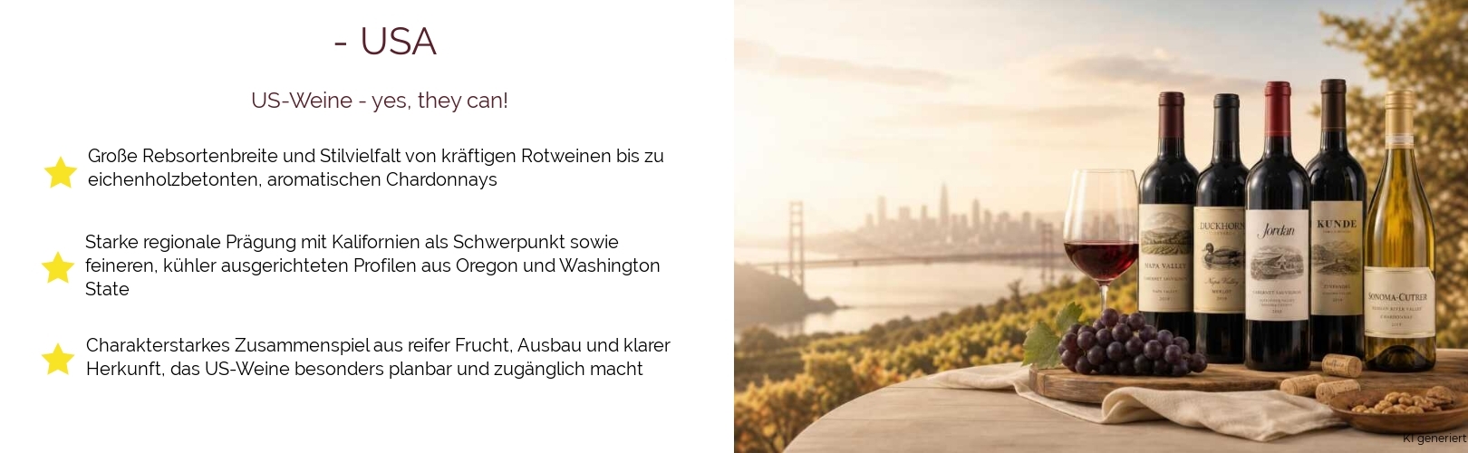 Wein & Spirituosen - aus USA
