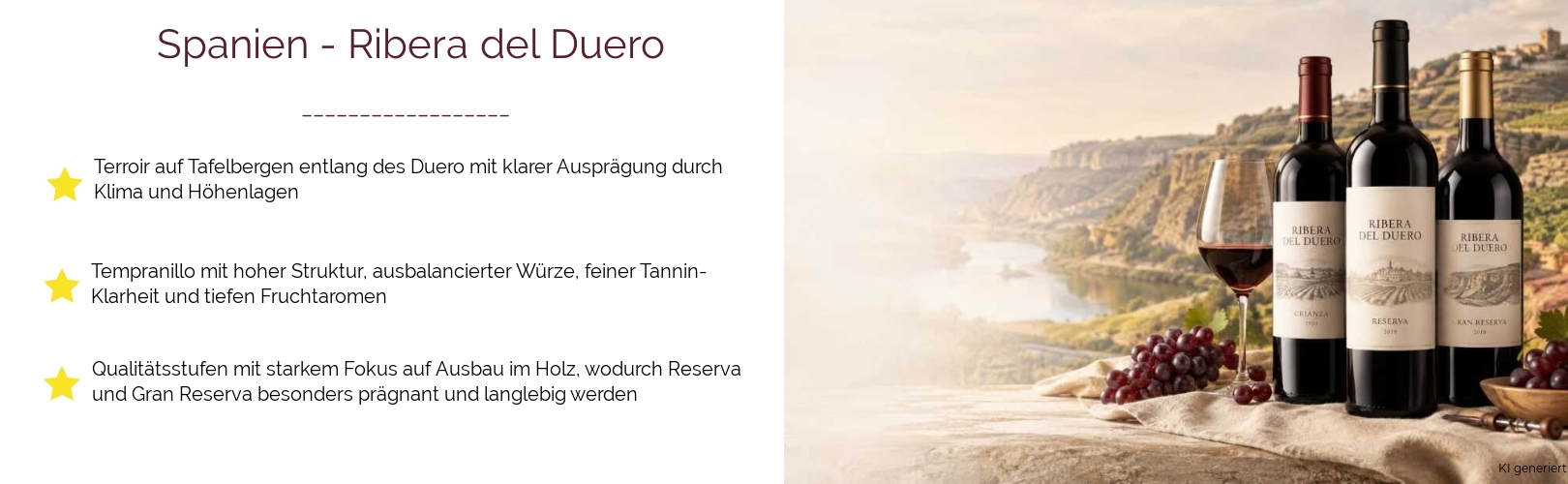 Wein & Spirituosen - aus Spanien
			in der Region
			Ribera del Duero