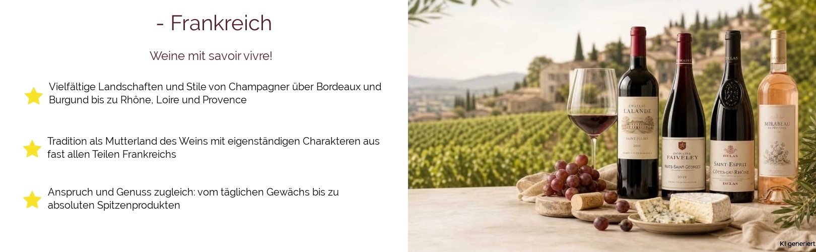 Wein & Spirituosen - aus Frankreich