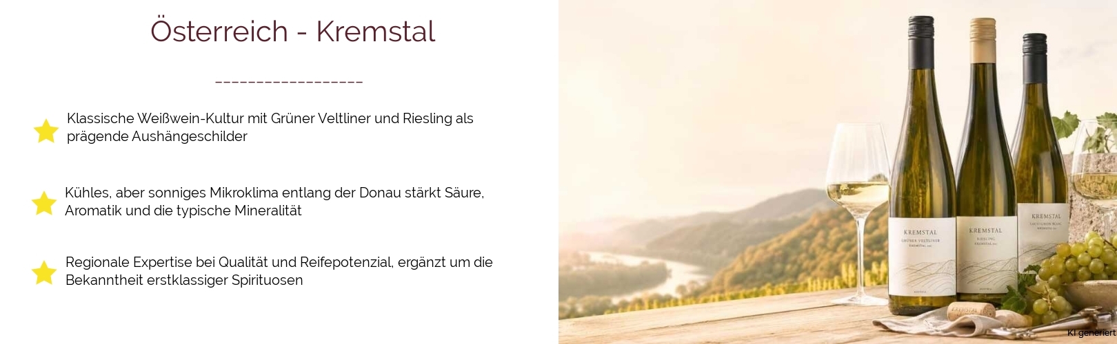 Wein & Spirituosen - aus Österreich
			in der Region
			Kremstal