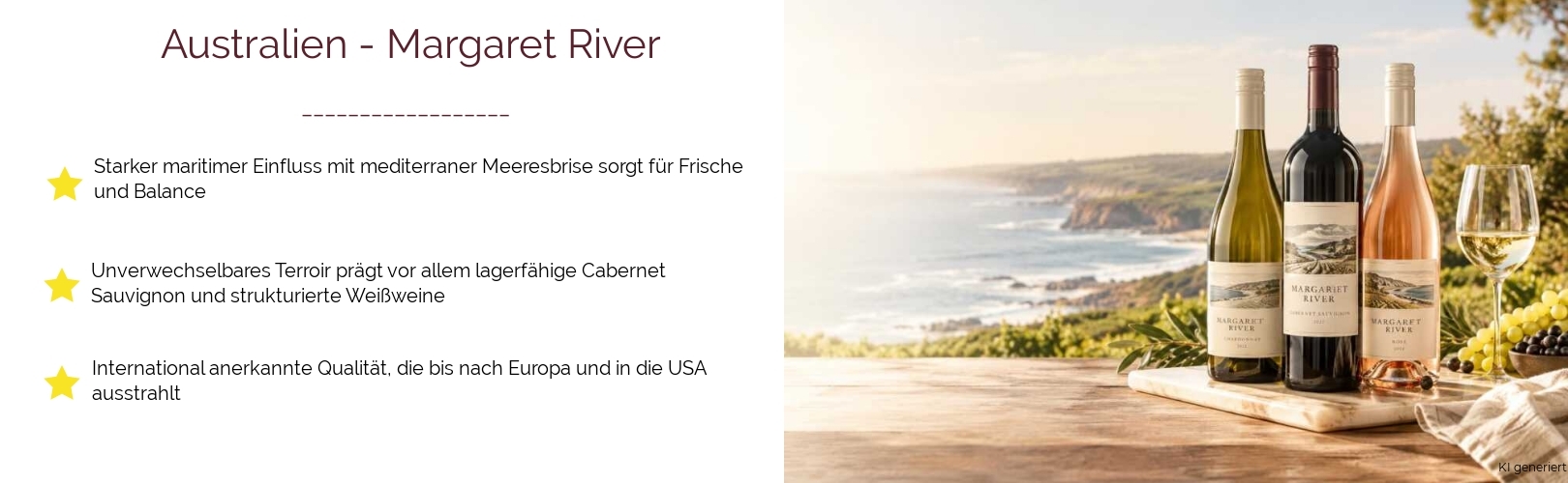 Wein & Spirituosen - aus Australien
			in der Region
			Margaret River
