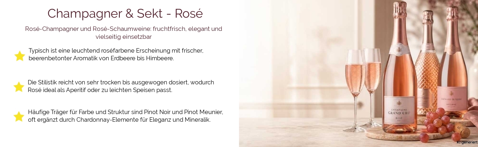 Champagner & Sekt / Alkoholfreie Schaumweine / Rosé