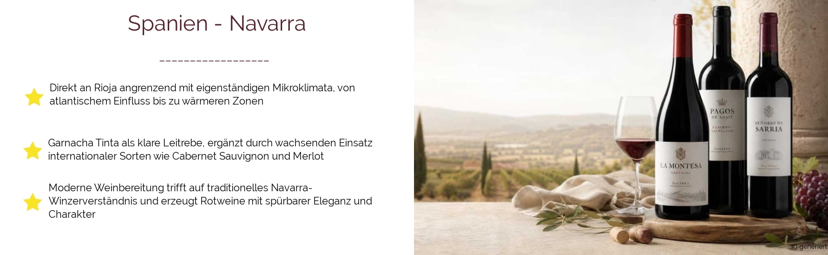 Wein & Spirituosen - aus Spanien
			in der Region
			Navarra