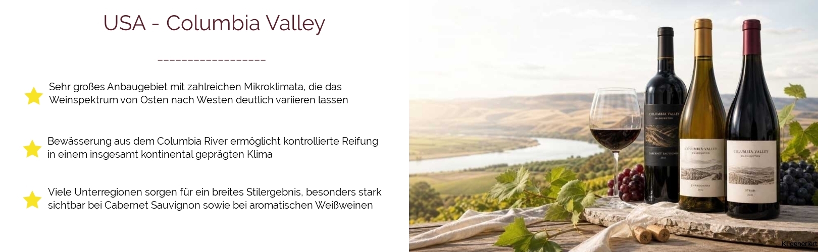 Wein & Spirituosen - aus USA
			in der Region
			Washington State
			in der Subregion
			Columbia Valley