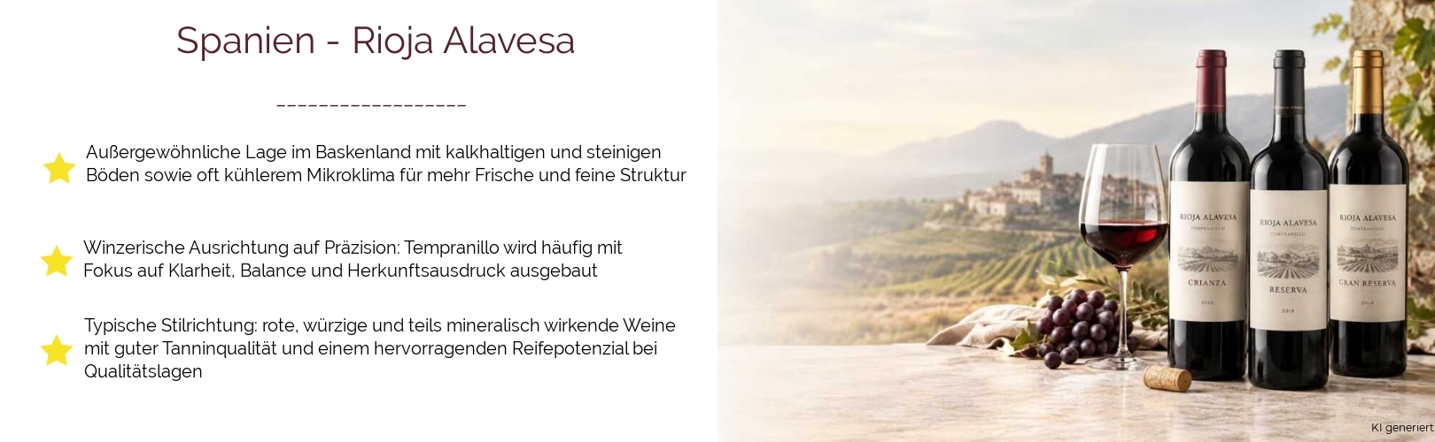 Wein & Spirituosen - aus Spanien
			in der Region
			Rioja
			in der Subregion
			Rioja Alavesa
