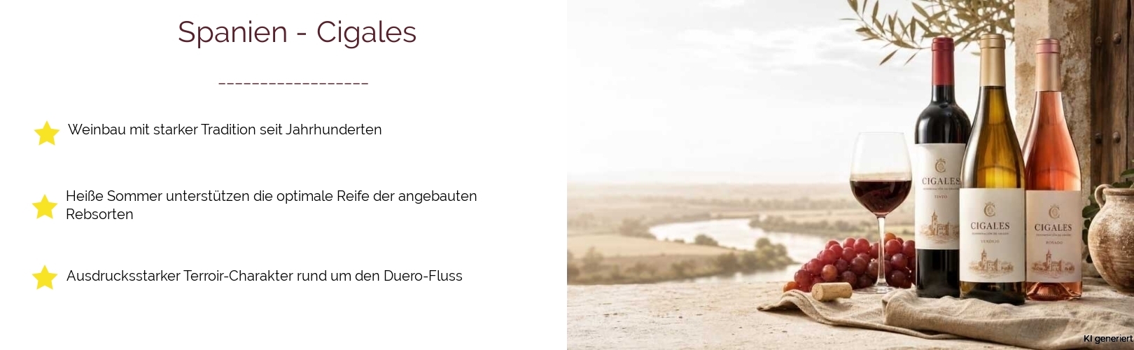 Wein & Spirituosen - aus Spanien
			in der Region
			Cigales