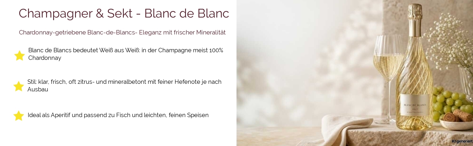 Champagner & Sekt / Champagner / Blanc de Blanc