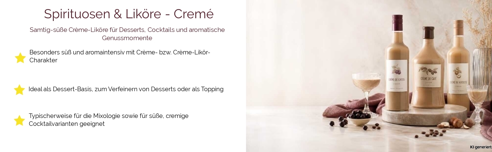 Spirituosen & Liköre / Liköre / Cremé