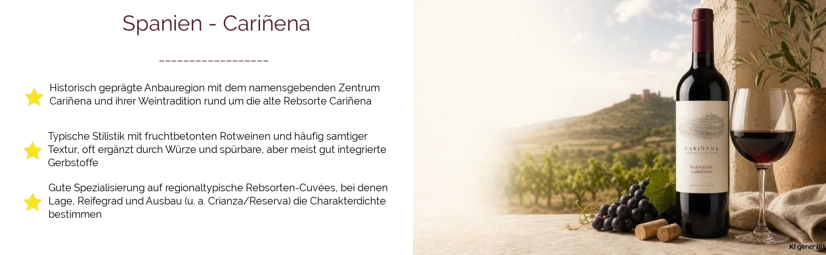 Wein & Spirituosen - aus Spanien
			in der Region
			Cariñena