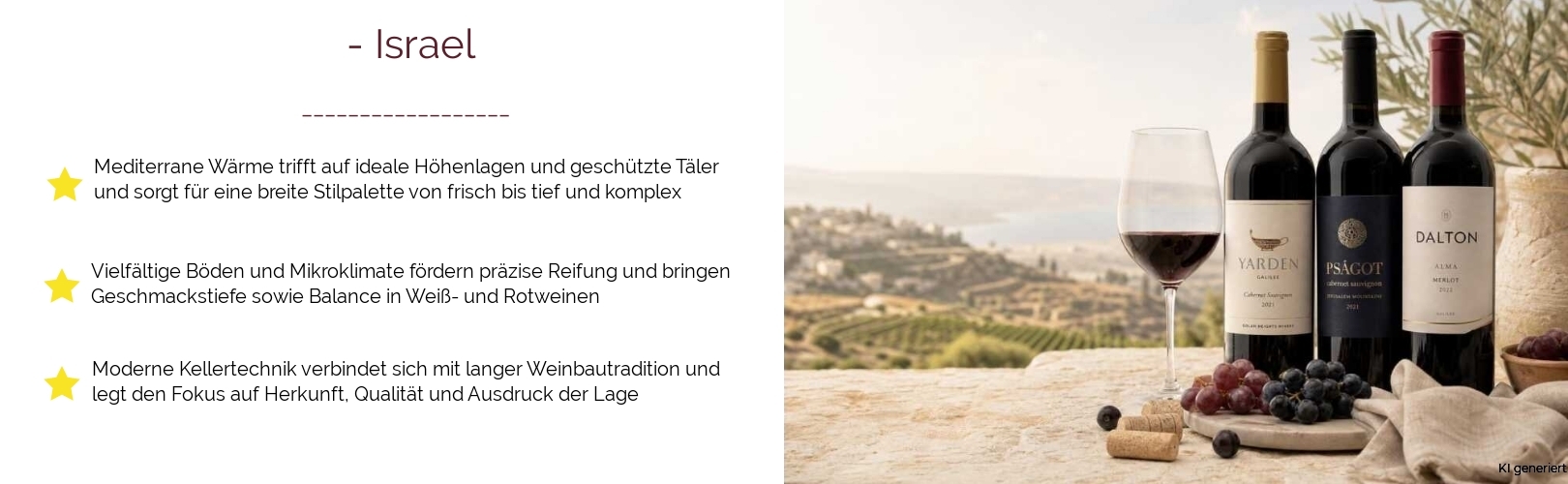 Wein & Spirituosen - aus Israel