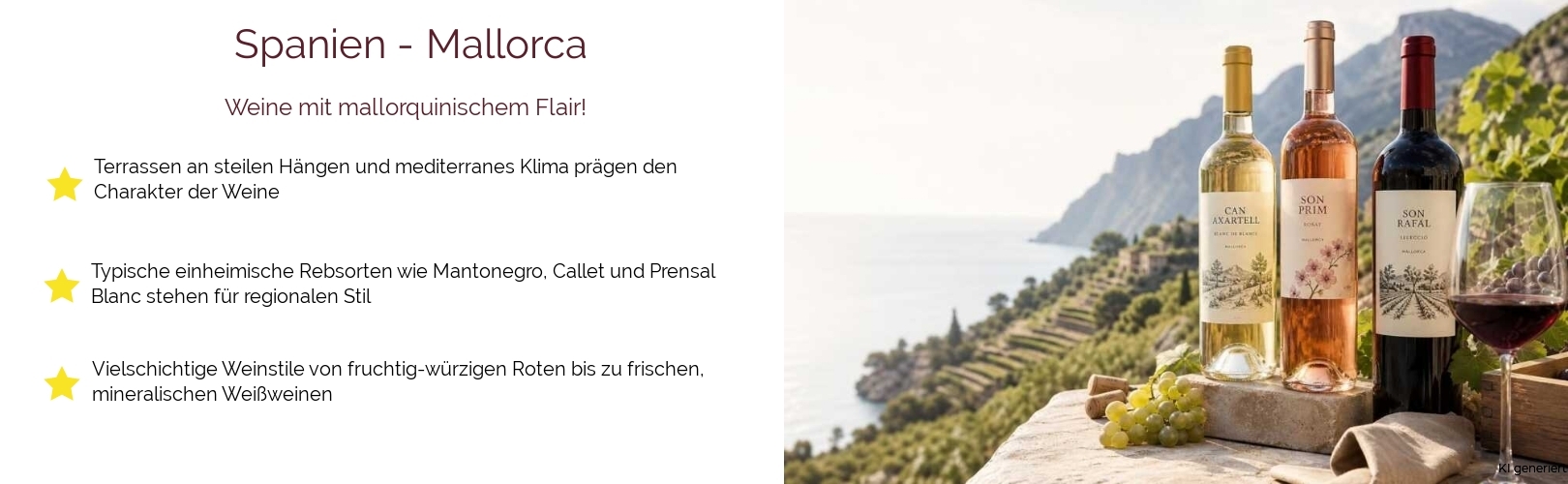 Wein & Spirituosen - aus Spanien
			in der Region
			Mallorca