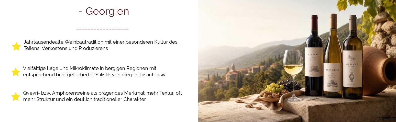 Wein & Spirituosen - aus Georgien