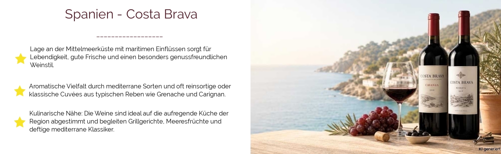 Wein & Spirituosen - aus Spanien
			in der Region
			Costa Brava