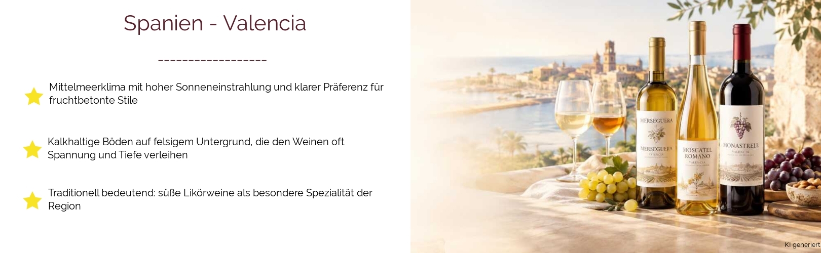 Wein & Spirituosen - aus Spanien
			in der Region
			Valencia