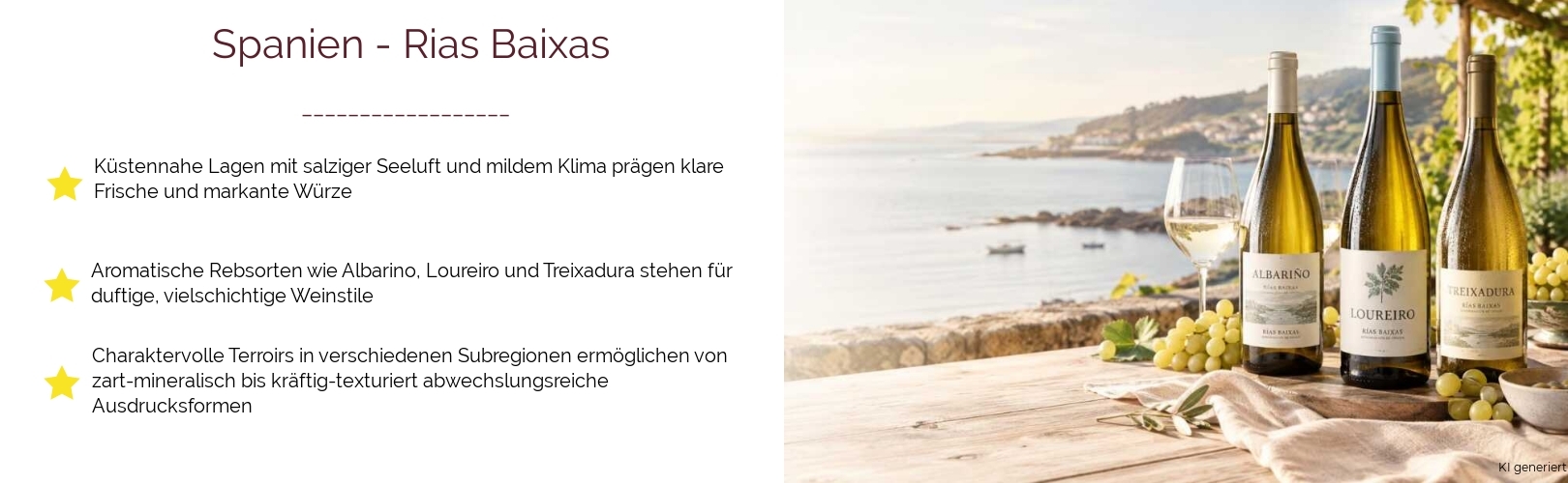 Wein & Spirituosen - aus Spanien
			in der Region
			Rias Baixas