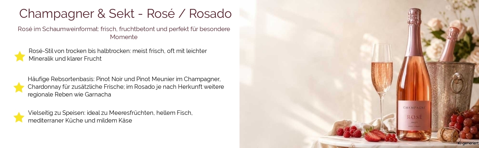 Champagner & Sekt / Crémant / Rosé / Rosado