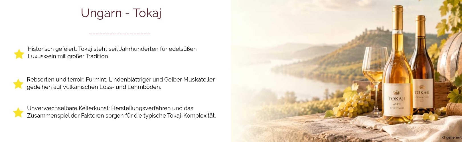 Wein & Spirituosen - aus Ungarn
			in der Region
			Tokaj