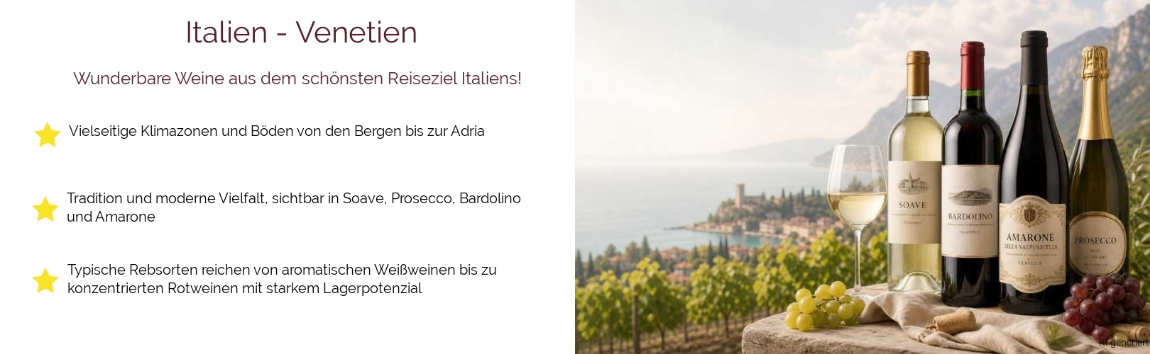 Wein & Spirituosen - aus Italien
			in der Region
			Venetien