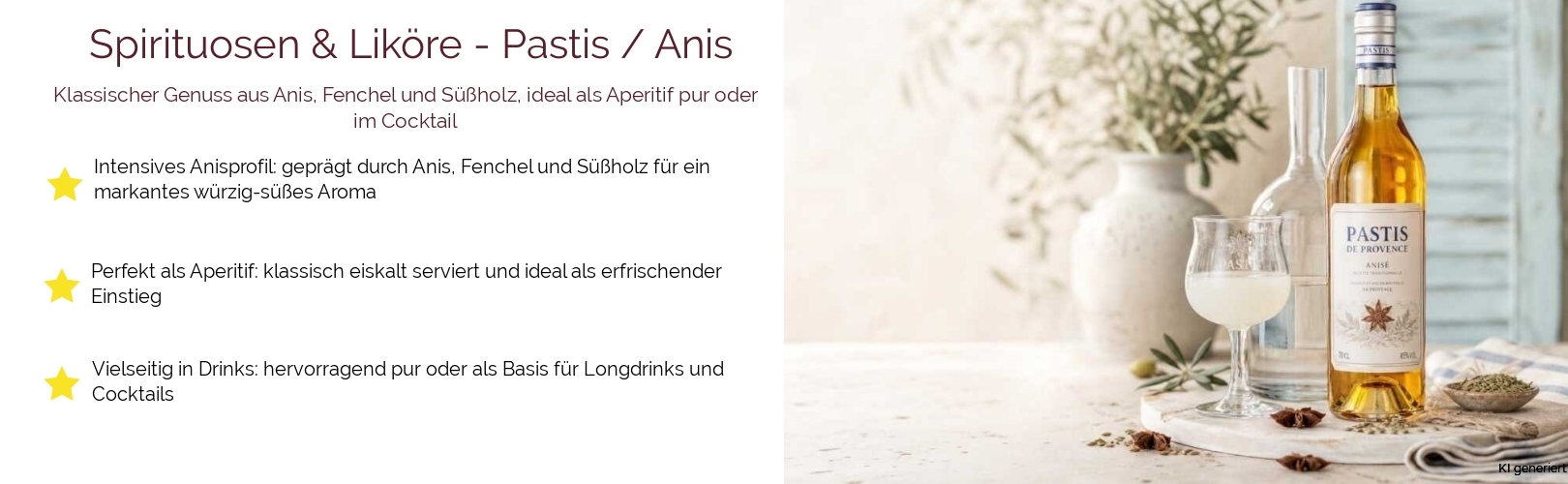 Spirituosen & Liköre / Liköre / Pastis / Anis