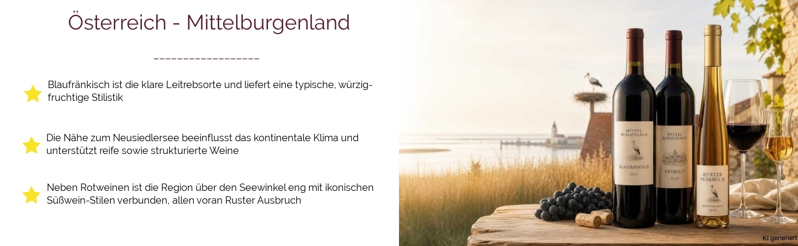 Wein & Spirituosen - aus Österreich
			in der Region
			Mittelburgenland