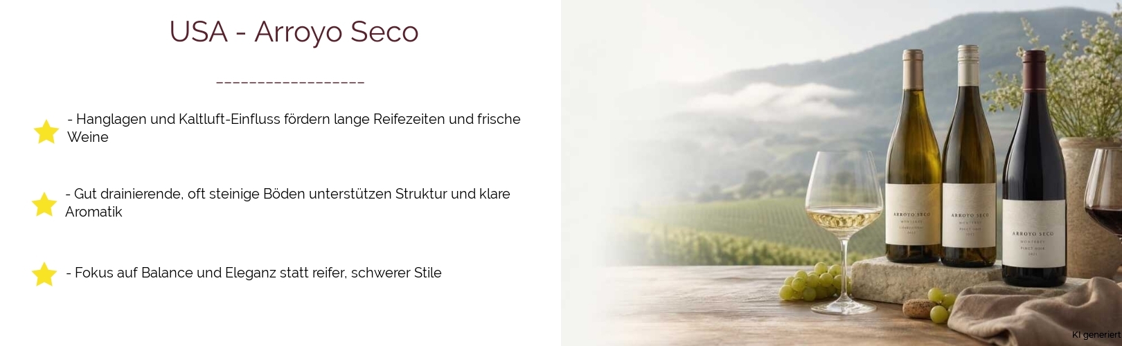Wein & Spirituosen - aus USA
			in der Region
			Kalifornien / California