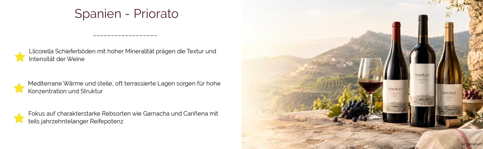 Wein & Spirituosen - aus Spanien
			in der Region
			Priorato