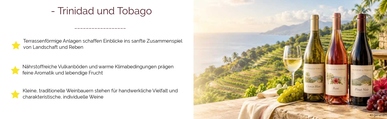 Wein & Spirituosen - aus Trinidad und Tobago