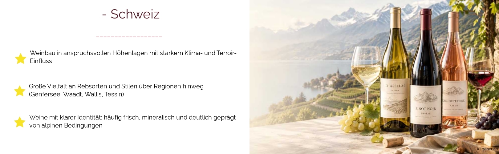 Wein & Spirituosen - aus Schweiz