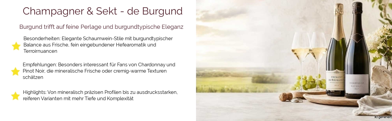 Champagner & Sekt / Crémant / de Burgund