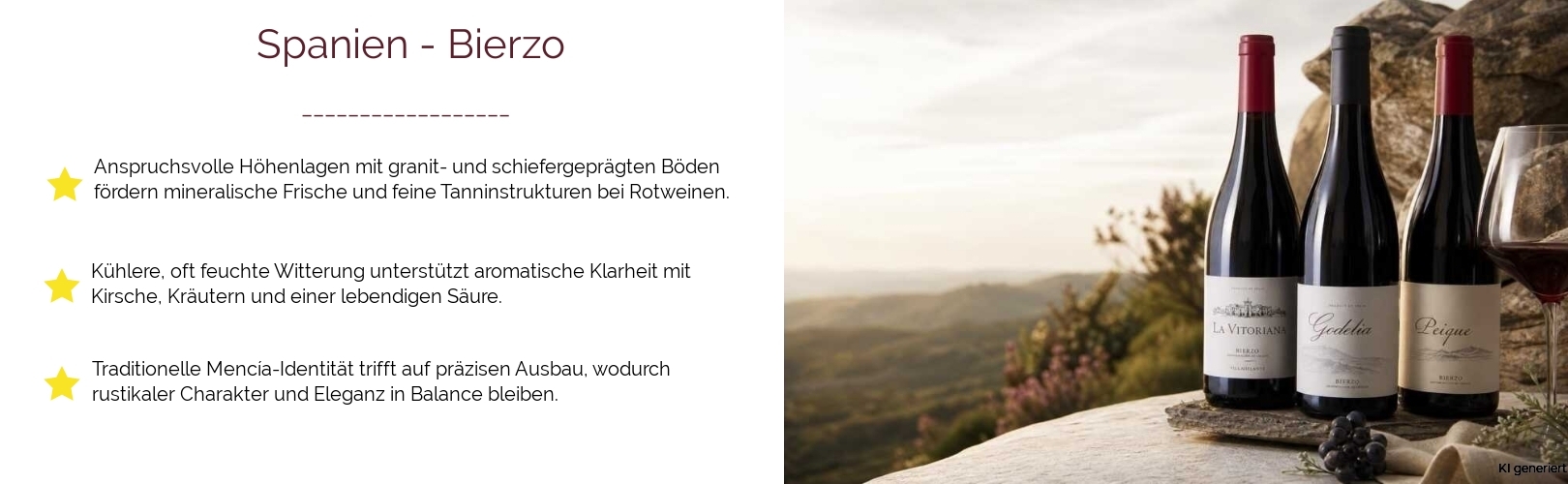 Wein & Spirituosen - aus Spanien
			in der Region
			Bierzo