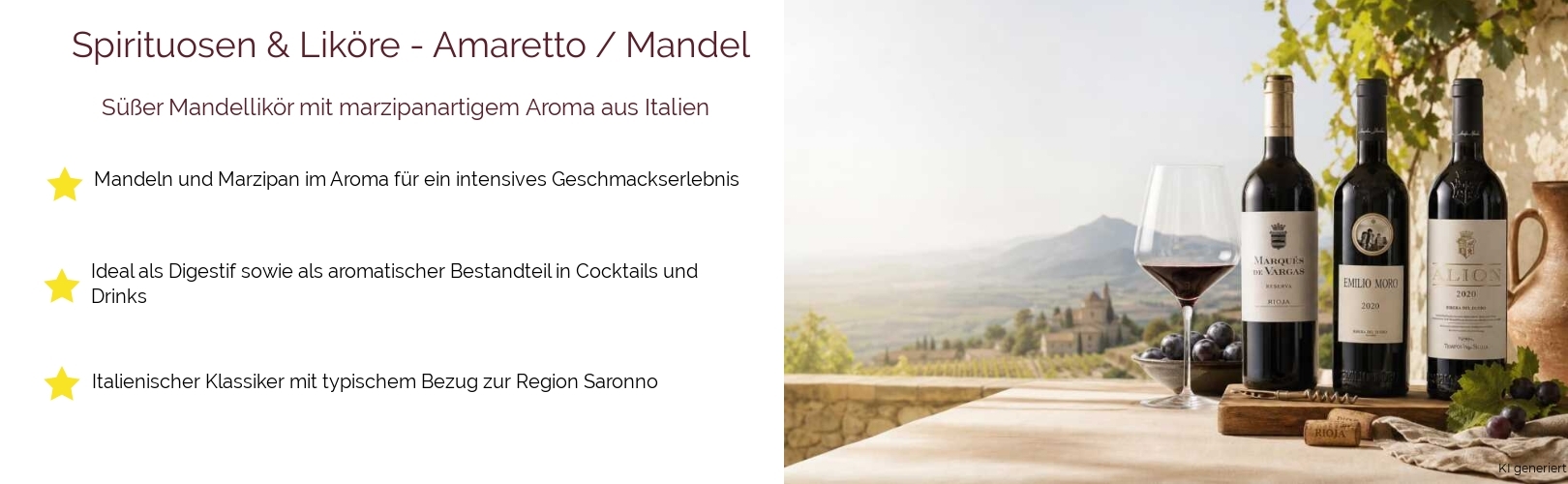 Spirituosen & Liköre / Liköre / Amaretto / Mandel